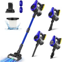 BRIEFNESS Cordless vac, 15000Pa suction, HEPA filter, LED light, bagless cyclone, Handheld design – perfect for home & pet hair