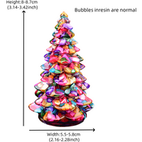 AliExpress RYCRYSTAL 1PC Natural Crystal Stone Gravel Resin Christmas Tree Handmade Lucky Tree Home Decoration Gift