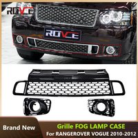 ROVCE Grille Front Bumper Trailer Cover Lower Guard Fog Light Cover For Land Rover Range Rover Vogue 10-12 Autobiography Style