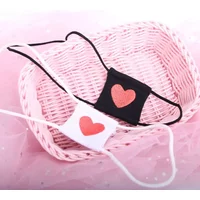 Women Anime Cosplay Costume Eyeshade Heart Embroidery Single Eye Mask Blindfold