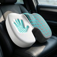 Ergonomic Memory Foam Office & Student Chair Cushion - Hemorrhoid Relief Seat Pad for Sedentary Comfort