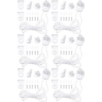 M11K-6X Roller Blind Fittings Kit, Roller Blinds Brackets With Beaded Chain, Curtain Roller Accessories
