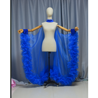 organza Burlesque Coat of Glory Cabaret Wing Drag Cabaret Show cloak Custom-Made color