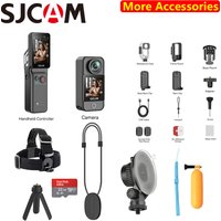 SJCAM C400 Action Camera Combo Best Sport DV Video 4K 7H Battery Life Dual Touch Screen Vlog Camera with Accessory Kits Gifts