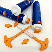 5-Piece Anti-Drying Caulking Tool Set, Compatible with Standard Caulking Tubes, Ideal Helper for Home Maintenance