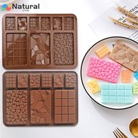 Chocolate Bar Silicone Mold Break-Apart Waffle Candy Bar Molds Homemade Protein and Energy Bar Molds Bakeware Wax Melt Molds