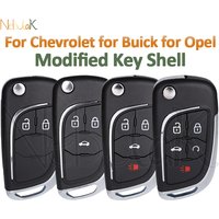 Car Remote Folding Key Shell for Buick for Chevrolet Camaro Cruze Epica Lova for Opel Insignia Astra Mokka Modified Fob Case