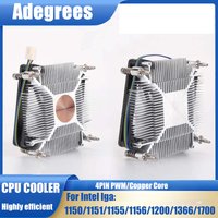 CPU Air Cooler Tower Slim 80MM MINI CPU Fan for Intel LGA 1851 1155 1156 1150 1151 1366 1700 1200 Quiet Cooling fan