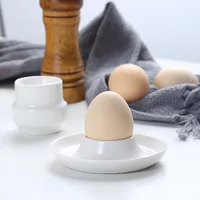 Soft Boiled Egg Holder Egg Cup Stackable Egg Coddler Cups with Base for Serving Breakfast Brunch Exquisite Kitchen Table Decor