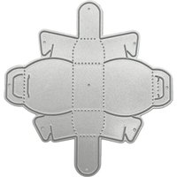 Foldable Gift Box Shape Metal Cutting Dies DIY Scrapbooking Gift Box Card Making Embossing Craft Die Cuts