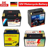 EU-Lager 12V Motorradbatterie LiFePO4 Starterbatterie mit integriertem BMS 9Ah 12Ah 16Ah CCA 620A 720A 520A für ATV UTV Motorrad