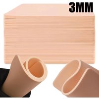 15/10/5/1 piece 3mm pink tattoo practice skin template, double-sided silicone, fake skin, beginner training skin accessory