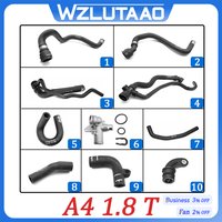 Coolant Water Hose & Pipe Flange For Audi A4 B6 B7 1.8T 06B121132E/057A/058BD/058BT/101A,8E0121101/049N 06B103035 8E1819373R