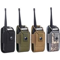 1000D Tactical Molle Radio Walkie Talkie Pouch Holder Pocket Waist Bag Portable Interphone Holster Carry Bag for Hunting Camping