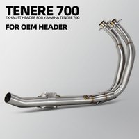 Motorcycle Exhaust Headers Tube For Yamaha T7 T700 T700S TENERE700 TENERE 700 2019-2026 Exhausts Manifold Kit Fit OEM Muffler