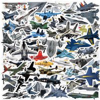 10/30/60PCS Military Fighter Equipment Graffiti Cartoon Sticker Laptop Computer Bicycle Skateboard Luggage Waterproof Sticker