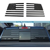 Car Rear Window Cover Trim Sticker Decals USA Flag for Dodge RAM 2009-2025 Rear Windshield Frame Decoration Exterior Accessories