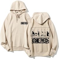 One Piece Anime Hoodie 2026 New Pullover Men Women Casual Streetwear Cosplay Luffy Zoro Character Print Manga Sweatshirt Unisex