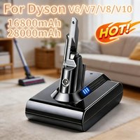 Replacement 21.6V Battery for Dyson V6/V7/V8/V10 16800mAh/28000mAh Battery for Fluffy Animal Pro 225403 229687 Vacuum Cleaner