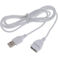 White USB Extension Cable Extender Male to Female 1.5M 5ft