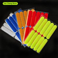 AliExpress NONE Bicycle reflective stickers motorcycle night-time stickers helmet decorative patches waterproof wear-resistant reflective strips