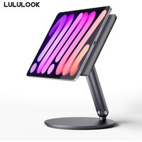 LULULOOK Magnetic Stand For iPad Mini 7 6 Aluminum Foldable Adjustable Holder 360 Rotatable Floating Stand For Apple iPad Mini 7