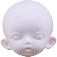 8 Points Ceramic Doll Face Silicone Mold DIY Pottery Cartoon Model Anime Character Face Contours Shaping Hand Making Tools