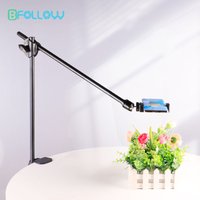 BFOLLOW Boom Arm Overhead Shooting Stand Desk Clamp Bracket for Mobile Phone Tablet Holder Camera Magnetic Top Down Video