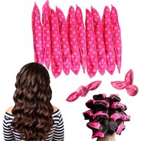 10Pcs/Set No Heat Hair Curlers for Long Hair Sleep Night Curler Soft Hair Rollers Flexible Sponge Magic DIY Wave Hairstyle Tools