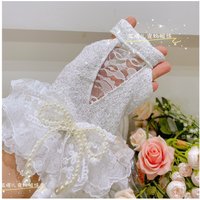 Fashion Elegant Pet Dog Clothes Summer New White Sequin Pearl Bow Princess Dress For Small Medium Dog Yorkshire Puppy Dresses