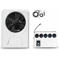 Parking Air Conditioner, 12V 24V 10000 BTU Mini Split AC, R-134a Electrical Compressor, for Trucks RVs Excavators Heavy Duty