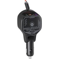 UYUXIO Retractable Car Phone Charger Adapter with Starlight Full PD 30W Super Fast Charging 3 in 1 for Macbook iPhone Samsung