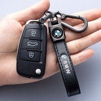 BMW Keychain Leather Color Emblem Style Black for M Performance Keyring tag Car motorcycle lanyard accessories Fashion Gift