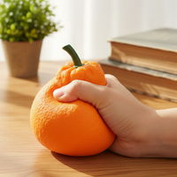 Realistic Ugly Orange Shape Squishy Creative Fruit Squeeze Toy Soft PU Foam Decompression Fidget Toy For Office Desk Decor Funny