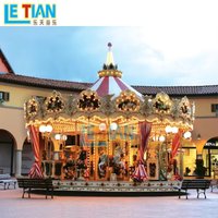 Amusement Park Games 24 Seats Carousel Rides Adult Large Outdoor Amusement Equipment Carousel for Children