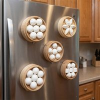 3D Printing Bun Dumpling Fridge Magnet Realistic Plastic Chinese Dim Sum Refrigerator Magnet Whimsical DIY Label