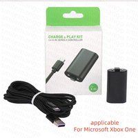 For Xbox One X S Play and Charge Kit Lithium polymer Rechargeable Battery Pack & Charging Cable