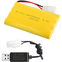 9.6v 700mah NI-CD Rechargeable Battery For Rc toys Cars Tanks Robots Gun NICD Battery AA 700mah 9.6v Battery Pack with USB cable