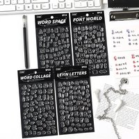 4Style Transparent Silicone Seal Creative Digital Alphabet Children's Poster Seal DIY Handmade Material Scrapbook Decoration