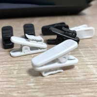 【C】10Pcs/set Rotating Cable Cord Clamp Headset Collar Clip Earphone Winder Accessories Headphone Cable Clips For Organizing