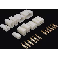 AliExpress NONE 1set/5Set 6.3mm 1/2/3/4/6/8/12P/14 pin Automotive 6.3 Electrical wire Connector Male Female cable terminal plug Kits ebike car