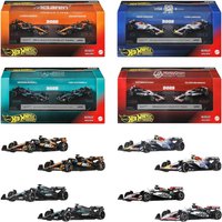 Original Hot Wheels Pemium Car F1 Toys 1/64 Diecast Formula 1 McLaren Mercedes AMG Red Bull Vehicles Models Birthday Gift