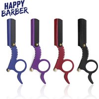 Professional Stainless Steel Manual Beard Shave Razor Clip On Shaver Men Face Shaving Eyebrow Trimming Hair Removal Razor Holder