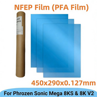 3Pcs NFEP Film 15 inch 450x290x0.127mm PFA Film For Phrozen Sonic Mega 8KS 8K V2 HALOT Mega Saturn 3 Ultra 3D Printer Parts