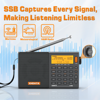XHDATA D808 Professional AM FM SW MW AIR SSB RDS Radio Long Range Reception Portable Rechargeable Multiband Radio Stereo Sound image 4