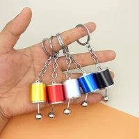 Auto Part Six Speed Manual Gearbox Keychain 3D Shifter Car Change Shift Variator Metal Gear Lever Box Keyring