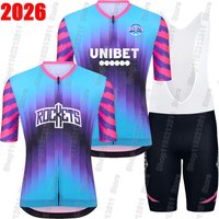 AliExpress NONE 2026 Unibet Tietema Rockets Team Cycling Jersey Set Mens Clothing Road Bike Suit Mountain Bicycle Shirt Bib Shorts MTB Maillot