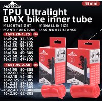 MOTSUV Bicycle TPU Inner Tube Camera Tyre Cycling “305 16” 16x1.2-1.75 1.95-2.5 16 Inch 32-62-305 2.25 Tire BMX Bike pneu Parts