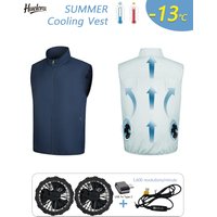 Summer Cooling Vest Men's Fan Jacket USB Air Conditioning Refrigeration Clothes High Temperature Work Sleeveless Fishing Vest