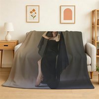 Singer Ethel Cain Music Album Throw 240g Flannel Blanket Lightweight Soft Skin-friendly Summer Thin Throw Blanket